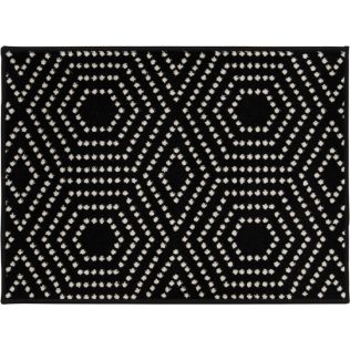 Terrace Tropic Valeria Black Area Rug